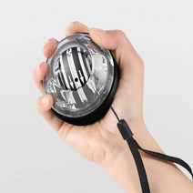 손목강화 오토 스핀볼 자이로볼 악력 근육 손목 기구 통증 헬스 스트레칭 강화 자이로볼 손가락, 올블랙