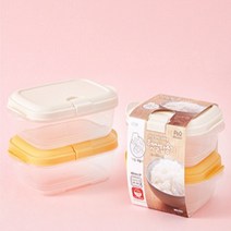 락앤락 피앤큐 햇쌀밥용기 300ml/400mlX2조 팀홀 이유식 냉동밥 전자렌지 용기, 피앤큐 햇쌀밥용기 400mlX2조