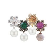 셀러허브(잡화) [은침] 아리스타 꽃 진주 귀걸이