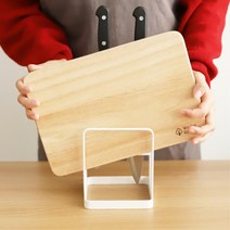 주방 냄비뚜껑 칼 보관 화이트 도마스탠드 싱크대 조리도구 음식점 이유식 랙