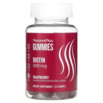 네이쳐스플러스 비오틴 구미젤리 라즈베리 5000mcg 구미젤리 60개, 6병