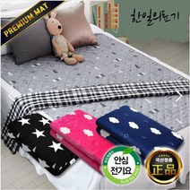 [온라이프] 빨아쓰는 안심 무자계 전기요 소/중/대 침대 캠핑용 매트 1인용 2인용 전기장판, 중형, 6. 무자계 극세사 러블리핑크