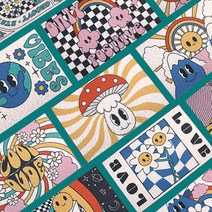 레트로스마일 더스트 코일 매트 현관 발코니 베란다, retro-0020