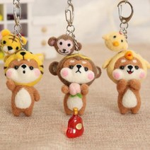 양모펠트 니들펠트 DIY만들기세트 양모니들 펠트 시바, (선택)상품선택_