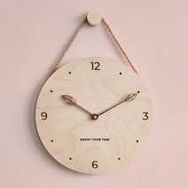 무소음벽시계 원목 우드 인테리어 거실 사무실 벽시계 30cm, 원목 슬링 무소음벽시계(숫자X)
