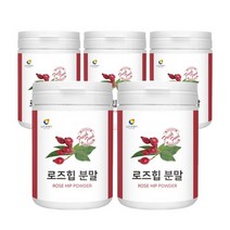로즈힙 열매 100% 분말 첨가물없는 로즈힘 가루 파우더 폴란드산 프리미엄 원료, 5개, 120g, VITAGREEN