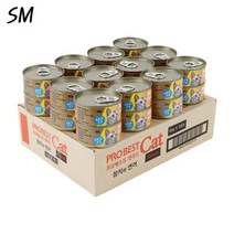 SM 프로베스트 캣 푸드 참치&연어 80gX24개 영양간식 길냥이 고양이 캔 간식, 참치와연어