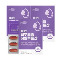 내츄럴플러스 에버핏 피부보습 히알루론산 30캡슐, 3박스