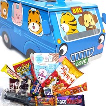 12p 부릉 버스 물총 간식세트 과자선물세트 과자박스, 1개