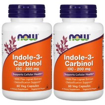 나우푸드 인돌3 카르비놀 200mg 60캡슐 X 2통, 2개, 60정