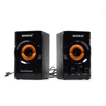 ◀주식회사지오▶BOSSWIZ BOS-N10 2채널 스테레오 스피커 선물용 컴터 판촉용 퓨터 일반 PC 모니터 가정용 2스 고급◀주식회사지오▶, ◀주식회사지오▶
