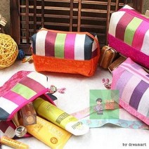 추석_여행_파우치/_한복_화장품_기념품_화장품_명절_선물_외국인_전통_투톤자수_설날_한국_파우치_장지갑 D3CE, 투톤자수파우치-민트