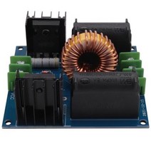 테슬라코일 스피커 ZVS 테슬라 코일 마르크스 발전기 DC 12V-30V 20A 1000W 고전압 전원 공급 장치 조립 보드, 01 Black