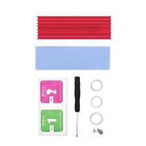 알루미늄 M.2 SSD 하드 드라이브 라디에이터 HDD 냉각 방열판 PCIE NVME 2280 용 드랍쉬핑, 빨간색