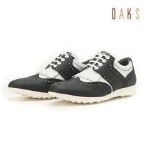 닥스골프 여성 네이비 펀칭배색 소가죽 골프화