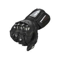 ILM 에어 플로우 가죽 오토바이 장갑 터치스크린 남성 및 여성용 모델-GRC.. 정품보장, X-Large, Black-Long