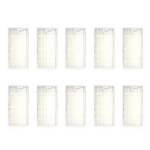 더 효과적인 여과를 위한 10 PC 조정 가능한 진공 청소기 필터, 80x40x15mm, 코튼, 화이트