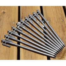 캠핑팩 넓은헤드 스텐레스 텐트팩 타프팩 텐트용품 그늘막팩 타프고정 솔캠, 40cm