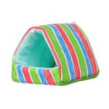 작은 햄스터 하우스 기니 돼지 둥지 따뜻한 매트 동물 잠자는 침대 부드러운 플러시 동굴 애완 용품, [01] L, [17] S