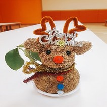 루돌프 토피어리재료 미니화분 체험학습 공기정화, 산타할아버지
