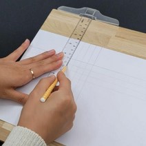 투명 플라스틱 T자 30cm 제도용T자 설계용T자 설계용자 자 문구, 단품
