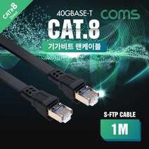 [에이치플러스몰] 랜케이블(Direct 플랫 Cat 8) 1M, 상세 설명 참조