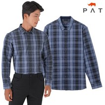 PAT 숏카라 빅체크 셔츠