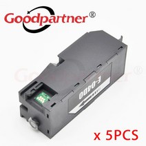 프린터 부품 5X C13T04D000 T04D0 폐 잉크 패드 유지 보수 상자 EPSON EcoTank ET-7700 ET-7750 L7160 L7180 L7188 L7880, 한개옵션1, 한개옵션0