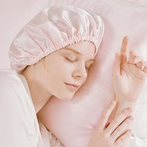 천연실크 헤어캡 수면캡 무선헤어캡 손상모 상한머리복구 머릿결좋아지는법, 장발형B, 그레이