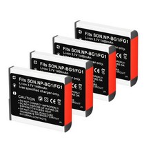 배터리호환 NPBG1 NPFG1 NP BG1 FG1 카메라 소니 DSCH50 DSCH55 DSCH3 DSCH7 DSCH9 DSCH10 DH20 W100 WX1 1400mAh, 6.4 Battery