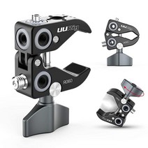 슈퍼 클램프 다기능 카메라 C 마운트 설정 GoPro 11 10 Max INSTA360 액션 캠 비디오 클립 0.6cm1/4인치 모니터 매직 암 브래킷 0.9cm3/8인치 구멍 포, R060 Camera Clamp