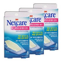 3M 넥스케어 하이드로케어 밴드 대형 4매입, 3개