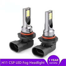 원격 시동 경보기 2pcs H8 Led 9005 Car CSP LED Fog Headlight Bulbs 6000K White Auto Lamp Day Running, 01 6000K_04 9005/HB3