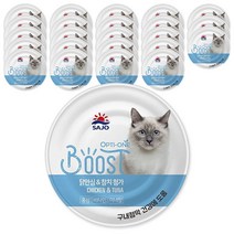 사조 고양이 습식사료 옵티원 부스트 닭안심+참치, 24개, 6박스, 160g