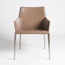 [하이파가구] [주노] 천연가죽암체어 색상2 식탁의자, 샌드