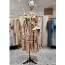 써스데이아일랜드 프릴 보더 원피스(T226MOP133W)