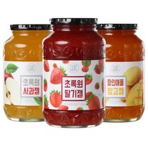 초록원 과일잼3종 1kg+1kg (딸기잼/사과잼/파인애플망고잼), 2개, 잼 선택:딸기잼1kg+딸기잼1kg