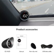 gps측량기 gpsWYOBD-G6 GPS HUD 속도계 자동 운전 방향 시간 헤드 업 디스플레이 액세서리 모든 차량과, 02 G5 Upgrade Version