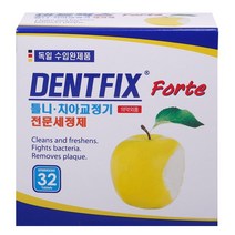덴트픽스 틀니 치아교정기 전문세정제, 32개입, 3개