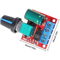 5A 90W PWM 12V DC 모터 속도 컨트롤러 모듈 DC-DC 4.5V-35V 가변 속도 조절기 제어 거버너 스위치 24V