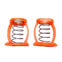 2pcs 접이식 자전거 힌지 클램프 스프링 접이식 자전거 사이클링 레버 고정베이스 스프링 접이식 자전거 교체, 3.5x2x1cm, 플라스틱, 오렌지