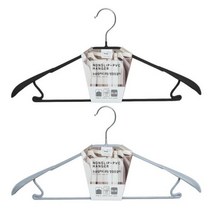 논슬립PVC코팅정장옷걸이, 블랙