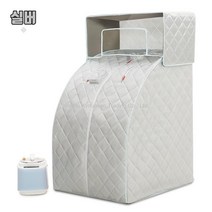 고급형 1인용 스팀 사우나 가정용 찜질방 개인 습식 홈 사우나, 실버