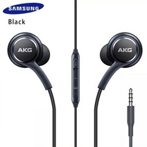 삼성 호환 호환-AKG 이어폰 EO IG955 3.5mm 3 5mm 유선 마이크 헤드셋 갤럭시 S10 S9 S8 S7 화웨이 샤오미 비보 원플러스, [02] Black