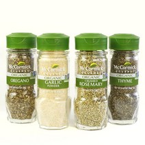 McCormick Gourmet 맥코믹 고메 허브 버라이어티 팩 오레가노 갈릭 파우더 로즈마리 타임