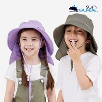 [썬글레이드] 유아동 UV차단 버킷햇 플랩인 캠핑햇