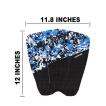 서프 서핑 보드 트랙션 패드 EVA 폼 데크 미끄럼 방지 부식 접착 그립 테일, 17 X