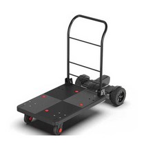 전동 핸드카트 물류운반용 트롤리 산업용 동력 구르마, 500W 부하 180KG 평면 패널