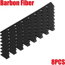 자동차 앞 범퍼 하단 스크래치 방지 스트립 긁힘 가 스키 플레이트 보호 충돌 낮춤 8 개, [03] carbon fiber