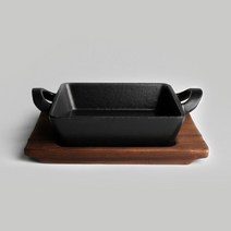 무쇠 정사각 주물팬 콘치즈 철판 (12x17cm), 단품
